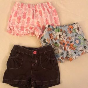 3/$12 toddler girl shorts
